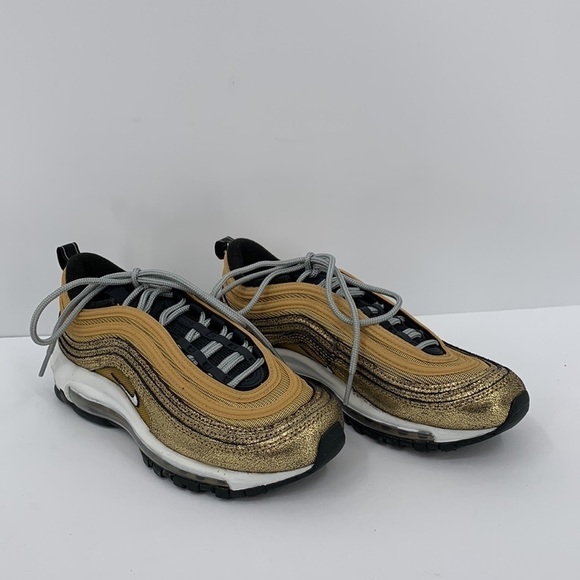Nike Air Max 97 Golden Gals Sneaker metallic gold shoe sleek black women 6 - Picture 3 of 6